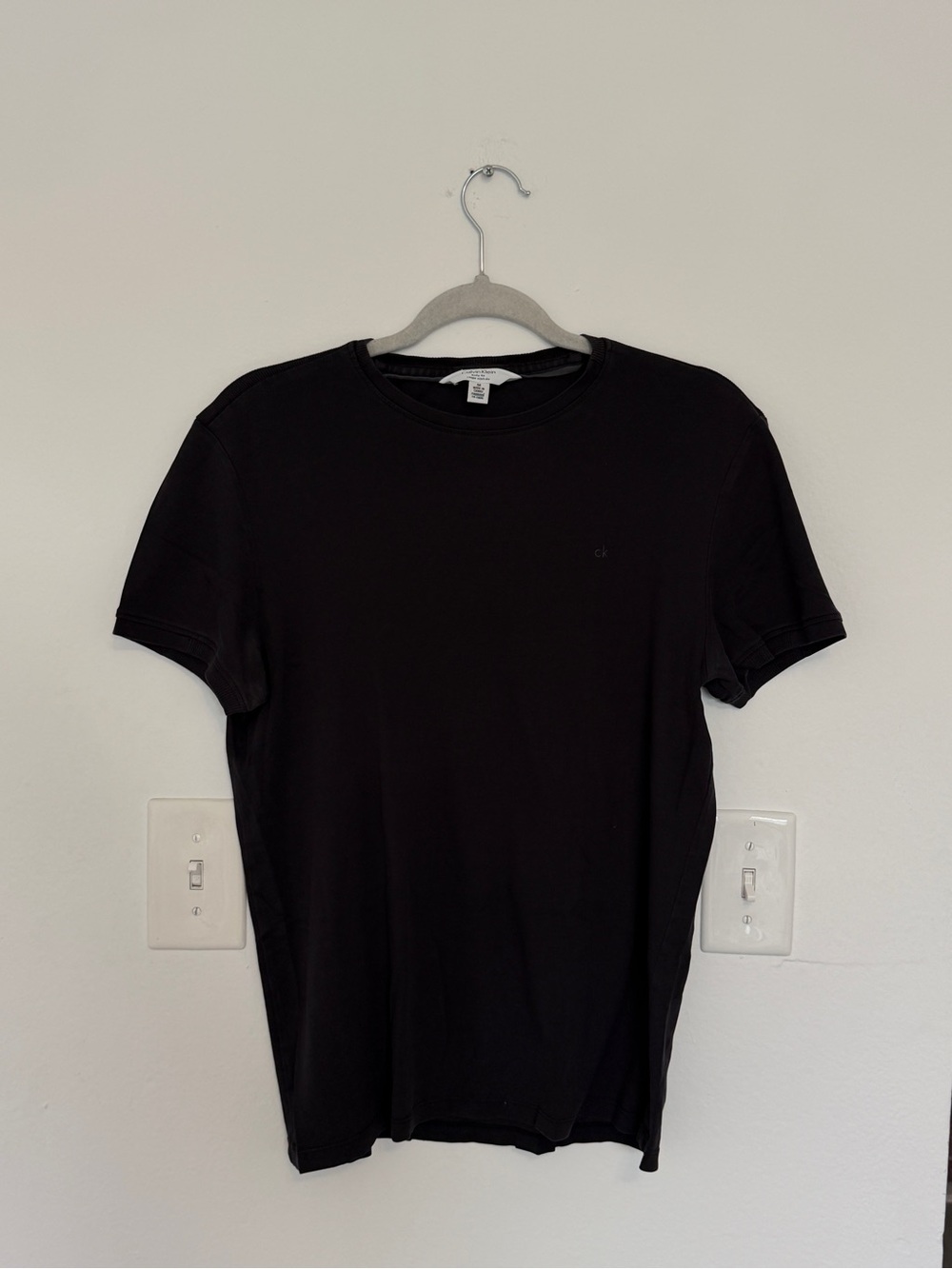 Calvin Klein Men's Black Short-Sleeve Crewneck Tee